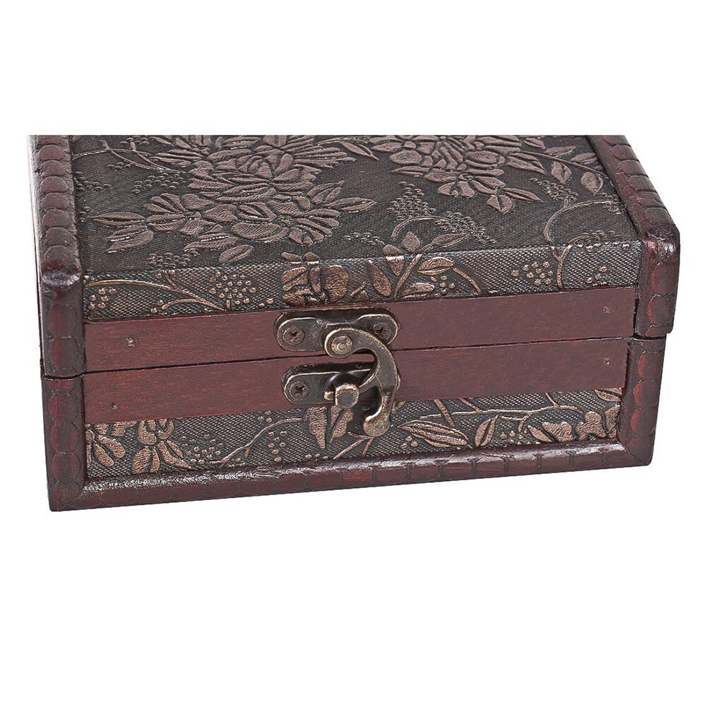 1Pc Antique Treasure Chest Storage Box Cards Collection Boxes Makeup Organizer Box Jewelry Treasure Chest Case Ornaments