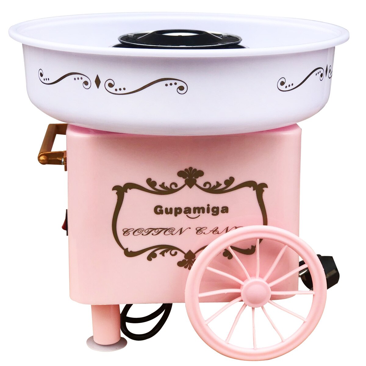Hjem elektrisk candy candy maskin 110v/220v diy sweet candy candy maker portable marshmallow fairy floss spunnet sukker maskin: Rosa / Eu