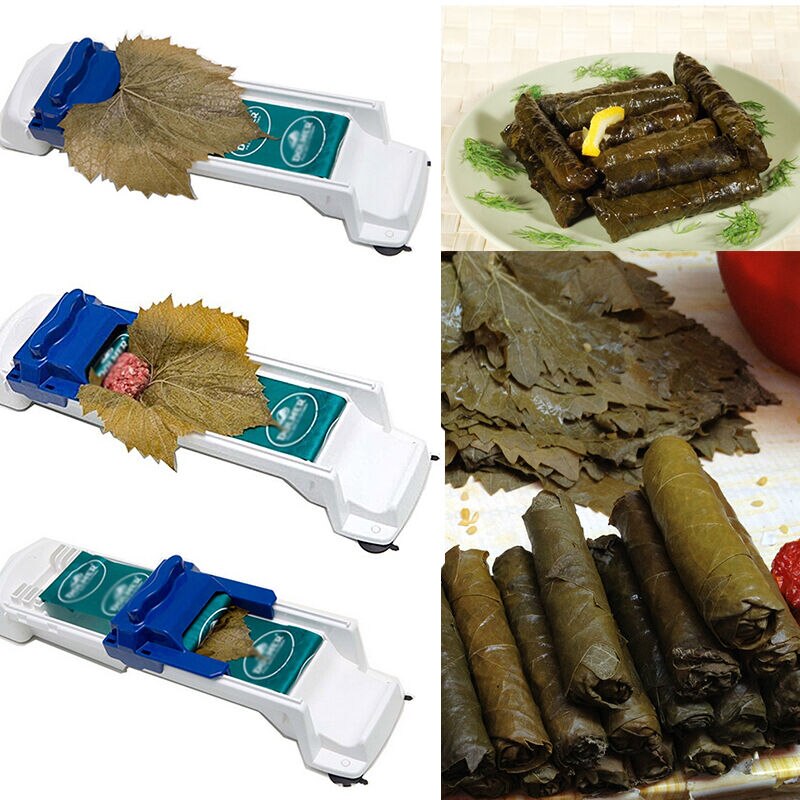 Användbar magisk mat fyllda köttgrönsaker kålblad rullande verktyg rullmaskin för turkisk dolma snabb sushitillverkning kök