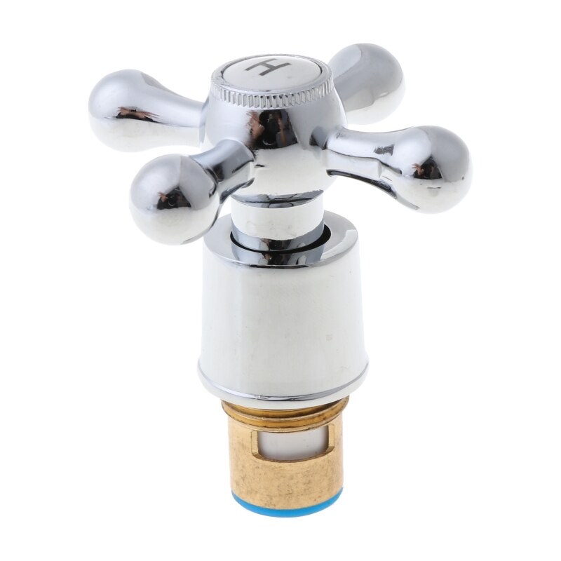 1Set Copper Cross Handle Bath Sink Faucet Handle for Kitchen Bathroom Sink Water Faucet Mixer Accessories Kit