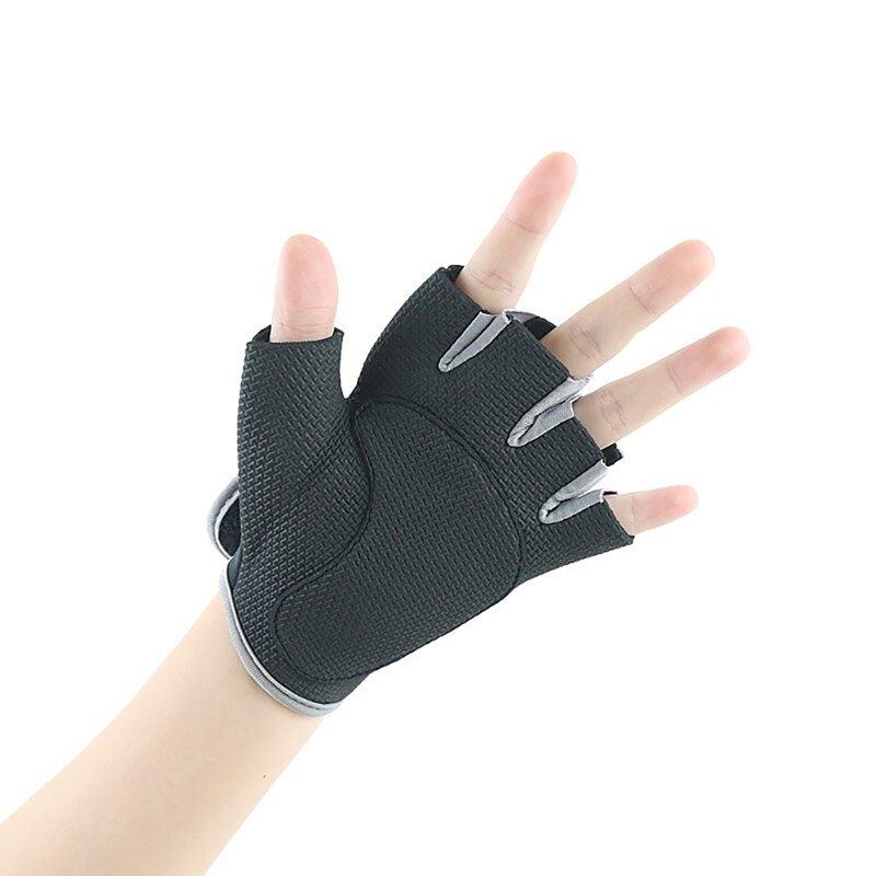 1 Pair Men Women Fitness Gloves Anti-slip Sports Training Half-Finger Horizontal Bar Cycling Weightlifting Body Building Gloves