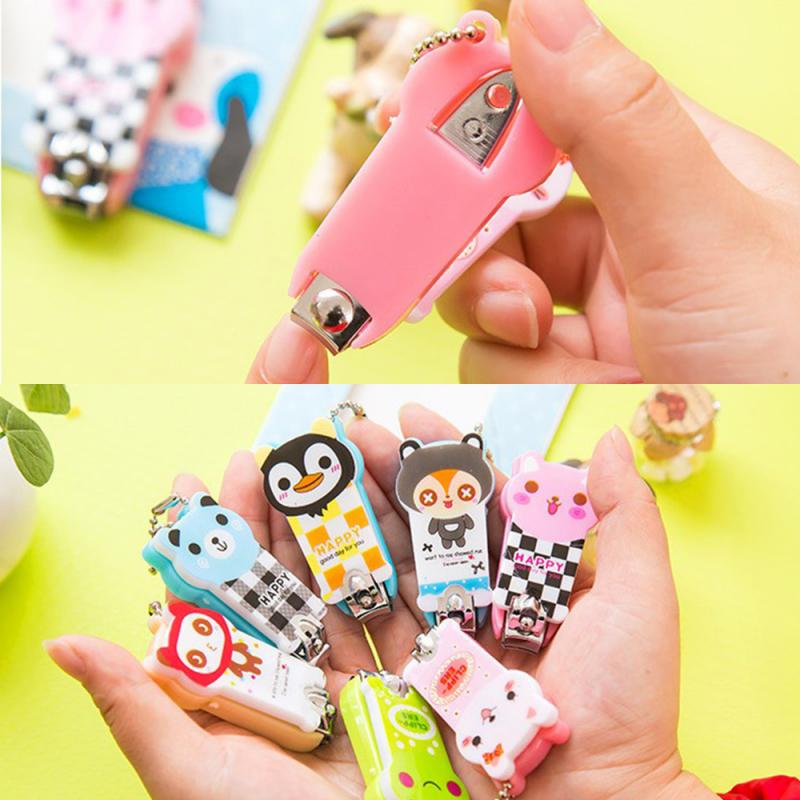 1Pcs Cartoon Roestvrij Staal Nagelknipper Leuke Pasgeboren Baby Vinger Trimmer Baby Clippers Schaar Baby Nail Care Nail Cutters