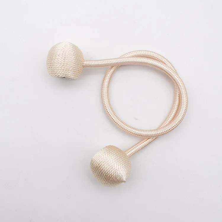 Magnetic Pearl Ball Cortina Tiebacks, Fivelas de cortina, Costas, Fivela, Clipes, Hastes, Casa, Acessórios decorativos: Branco