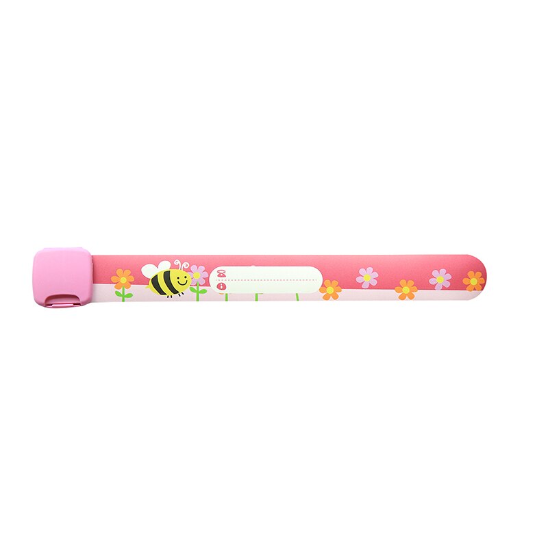 Sos id sikkerhedsarmbånd armbånd til børn, børnerejsebegivenhed ekskursion, udendørs aktivitet, vandtæt genanvendelig justerbar: Pink - bi blomster