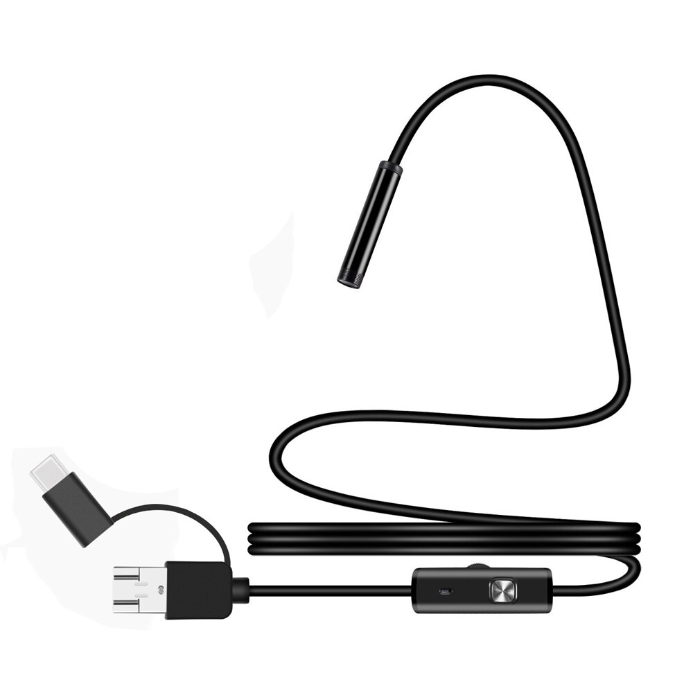 3 in 1 Waterproof USB Android Endoscope 7mm Mini Camera Endoscope Borescope for Nose & Ear Mini Endskob