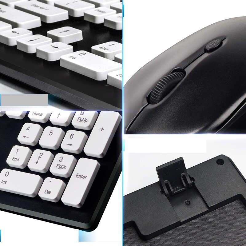 COOLXSPEED KM5808 2.4G USB Wireless Keyboard and Mouse Set Mute Waterproof Wireless Keyboard and Mouse Combo