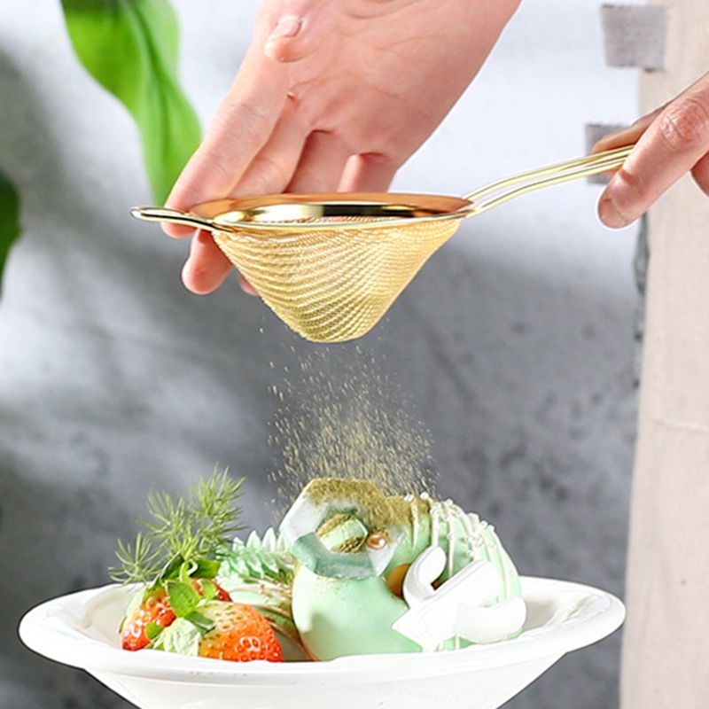 Fine Mesh Strainer, Colander Sieve Sifters With Long Handle For Kitchen Bar Tools Juice Strainer Cooking Metal Colander Drai