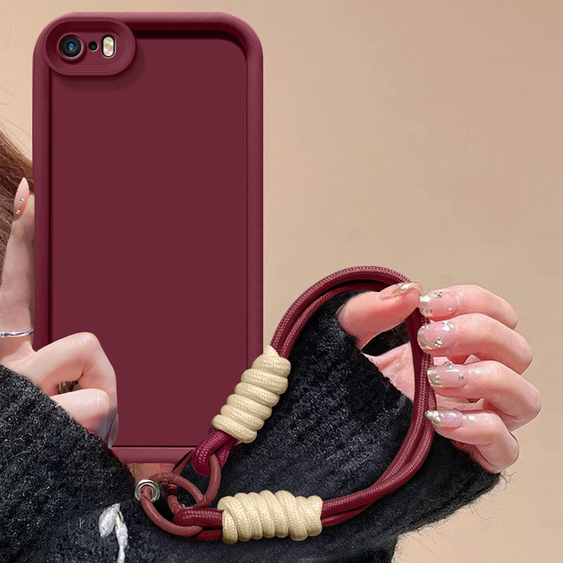 Til iphone 5 5s se deksel til iphone se iphone 5 iphonese 5s telefondeksel støtfangerdeksel myk silikon anti-trykk opphengssnor: Klar / Iphone se  (2022)