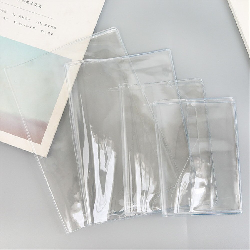 Pvc-fodral genomskinligt skyddsfodral filmfodral  a5/a6 anteckningsbok vattentät planerare bokdagbok studenter omslagsfilmer skydd