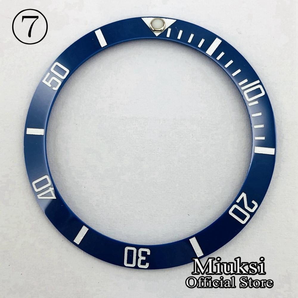 Miuksi ur dele 38mm keramik/titanium bezel indsats passer til 40mm urkasse: 7