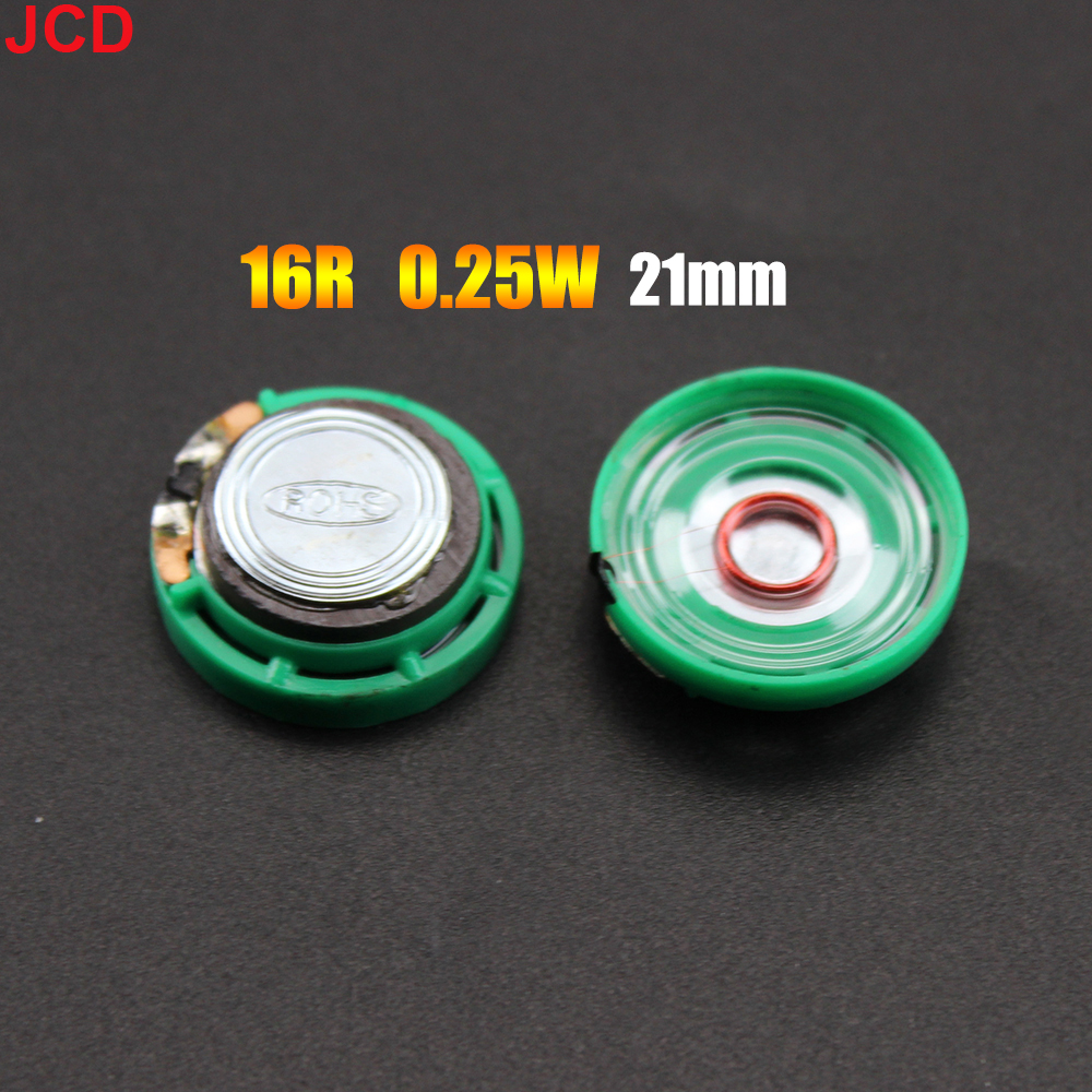 JCD 1pcs 8 /16 / 32Ohm 0.25W 0.5W Ultra-thin Doorbell horn Toy-car horn 8R 16R 32R 20 21 23 27 29 36 40 mm Diameter Speaker: Rose
