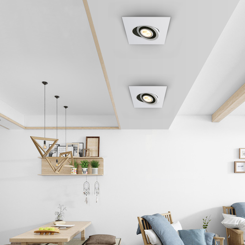 Luz empotrable Led, foco de techo ajustable 360, luces empotradas de 12W/18W, lámpara de techo Led, accesorio de iluminación para el hogar