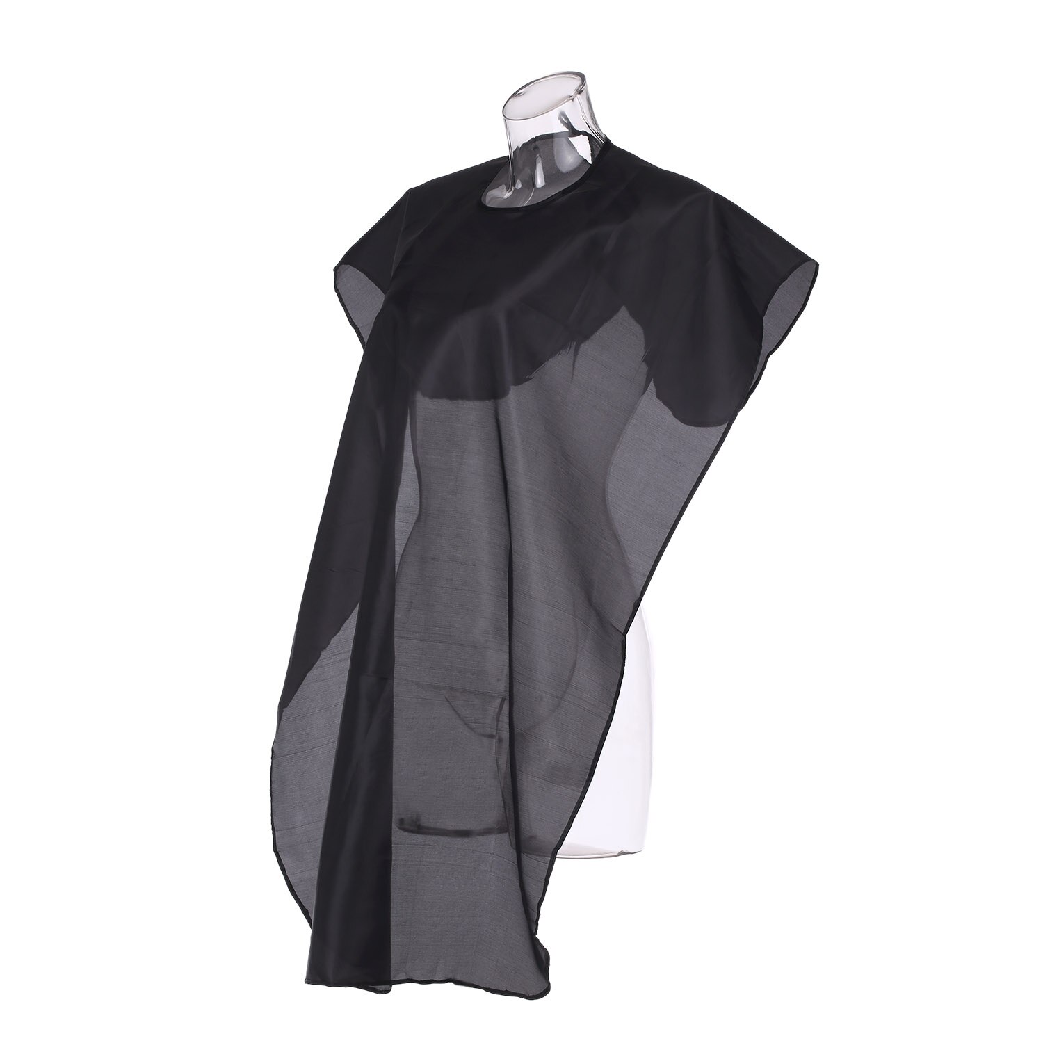 Frisørsalong frisørkappe salong frisørkappe frisørforkle med nakkebørste, svart