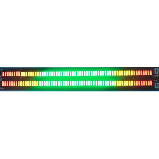 Lumière LED stéréo à spectre musical, indicateur de niveau Audio, amplificateur VU mètre pour lecteur de voiture, lumière d&#39;ambiance, Volume de rythme: 64 Multi mode C