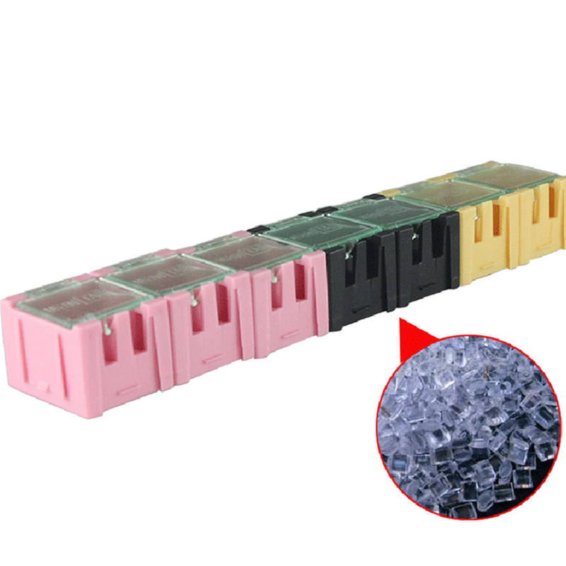 SMD SMT IC Component Storage Box Container Transparent Parts Patch Box Resistor Chip Case Multi-purpose Plastic Organizer
