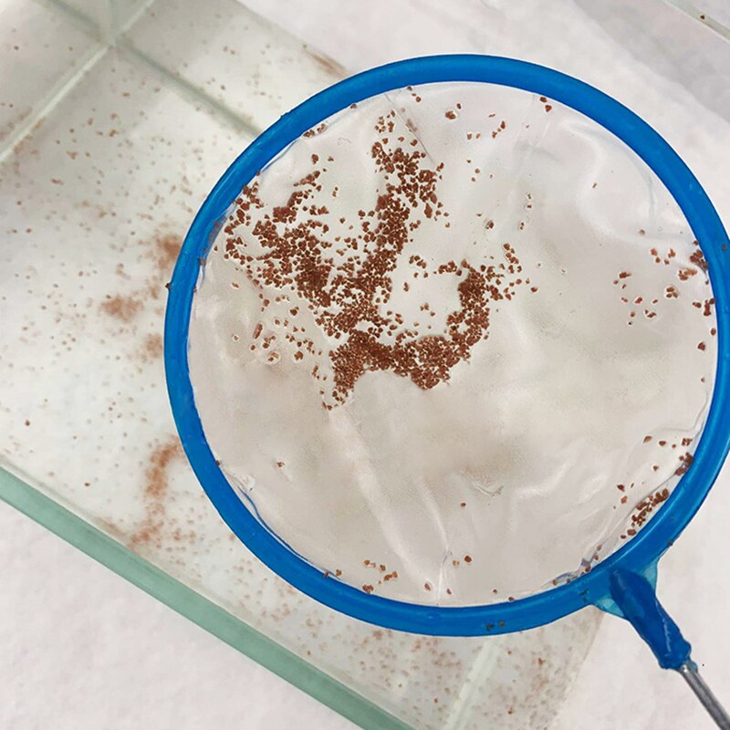 Round 3D Aquarium Fish Tank Catch Net Stainless Steel Mini Rod Fishing Outdoor Round Pocket Shrimp Fishing Nets for Children