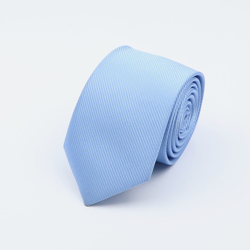 Men Solid Classic Ties Formal Striped Business 6cm Slim Necktie for Wedding Tie Skinny Groom Cravat: 9