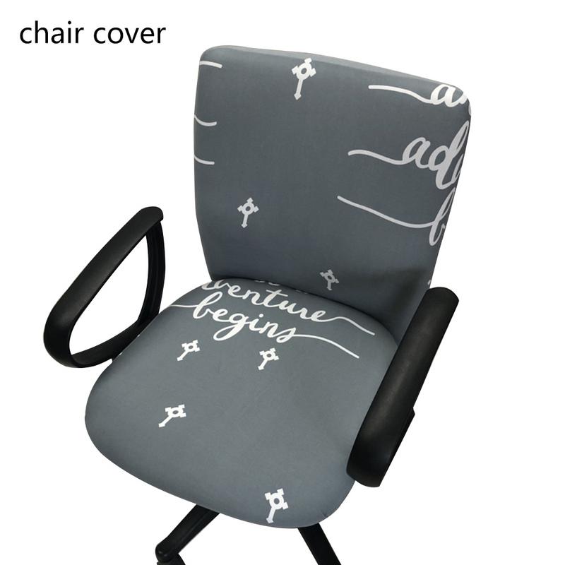 Kontorcomputer stol sædeovertræk arbejdsstol betræk slipcover elastisk elastisk aftagelig aftagelig computer skrivebordsovertræk