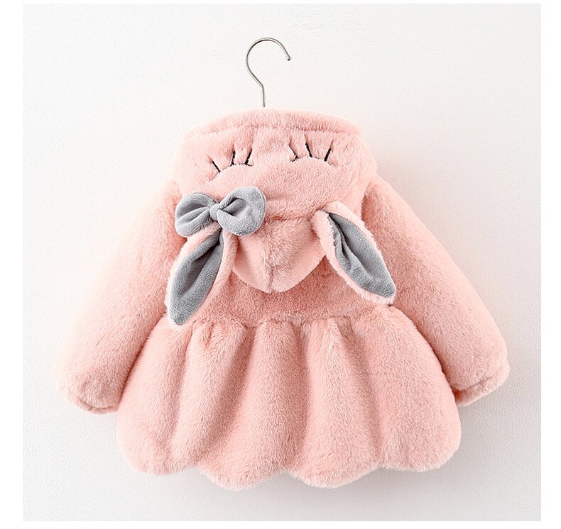 Kleding Voor Baby Meisjes Mode Hooded Leuke Oren Winter Jassen Voor Peuter Kids Pasgeboren Baby Warm Jas Kinderen Bovenkleding