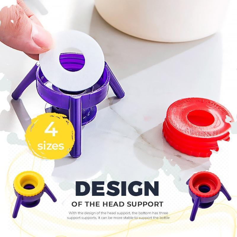 6pcs Drops Squeezing - Inverted Stand Cap Leak-proof squeeze cap closure cap bottle cap Tripod stand upside down stand cover