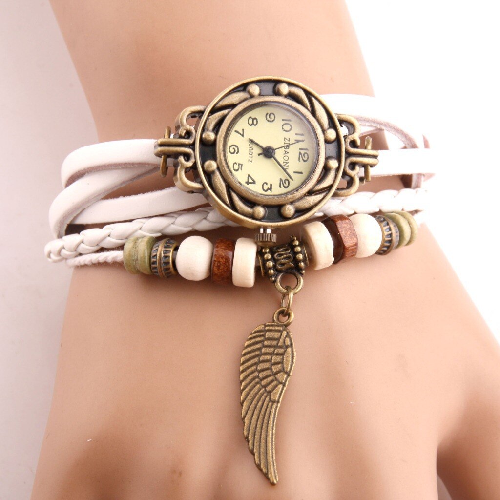 Lakes stall night market horloge zuid-korea trend modern en trendy / dames casual retro horloge handgeweven armband dameshorloge
