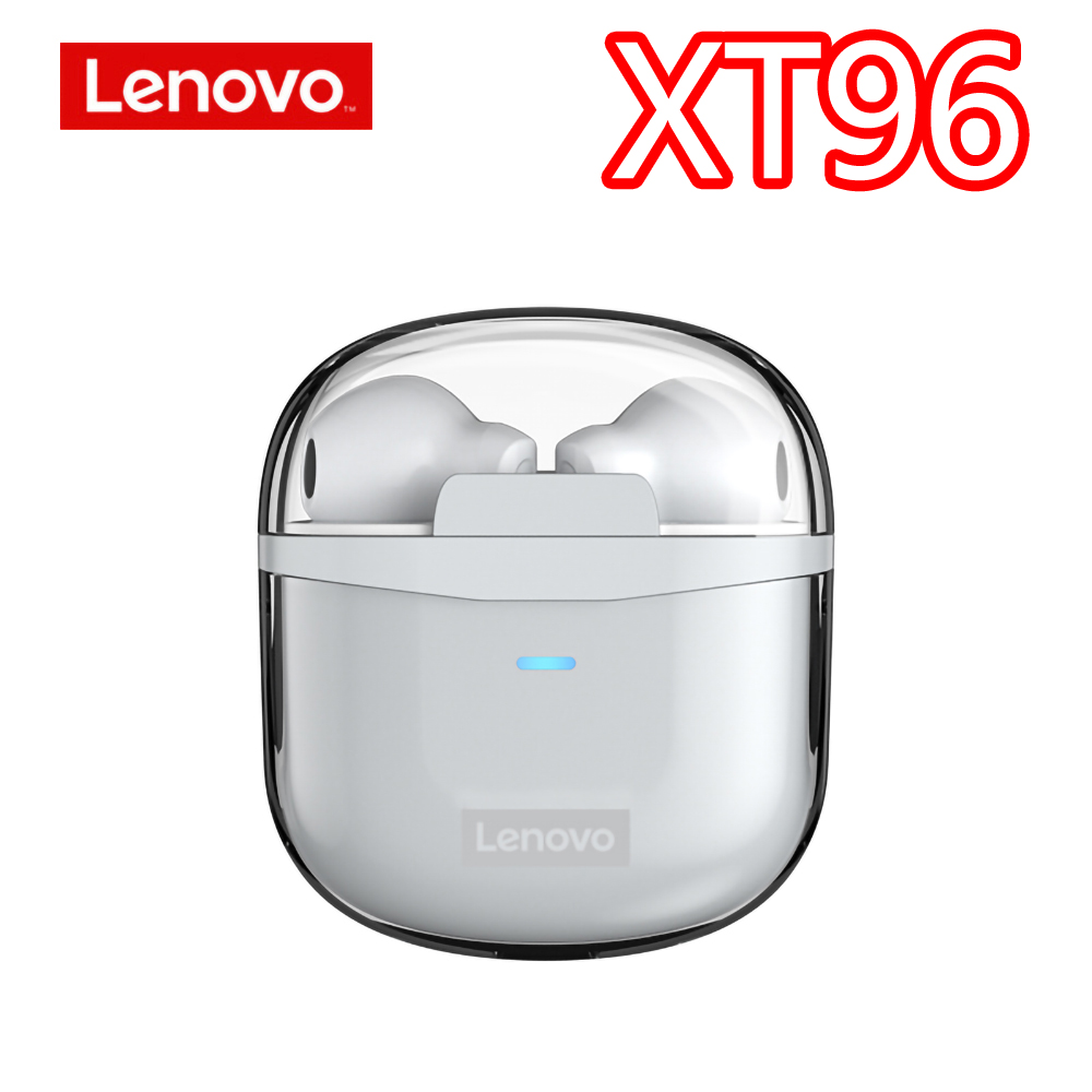 Lenovo LP40 XT82 XT92 XT96 Bluetooth 5.1 słuchawki bezprzewodowe słuchawki HiFi Stereo Bass sterowanie dotykowe zestaw słuchawkowy do gier z mikrofonem: XT96 White
