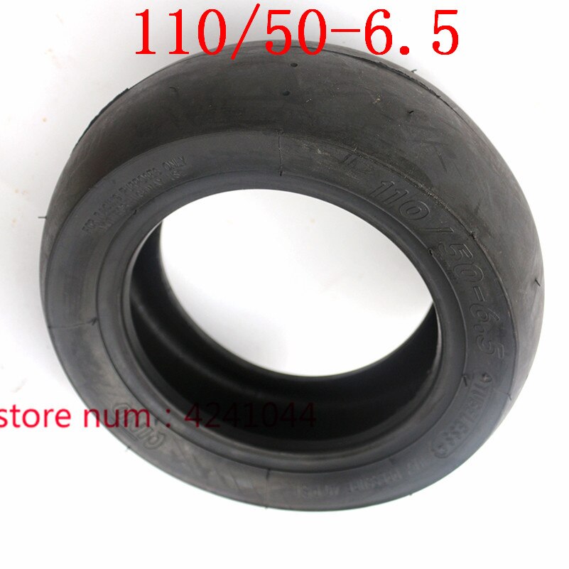 Accesorios para motocicleta 90/65-6,5 neumáticos sin cámara de vacío delanteros 110/50-6,5 traseros para mini bicicleta de bolsillo 47cc 49cc neumáticos lisos de 10 pulgadas: Rear tire