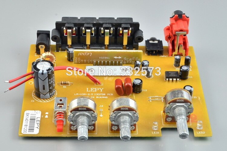 Mini amplificador de potencia estéreo digital 12V l-epy HI-FI digital V3 USB FM amplificador de potencia para coche 2 canales putpower LP V3S