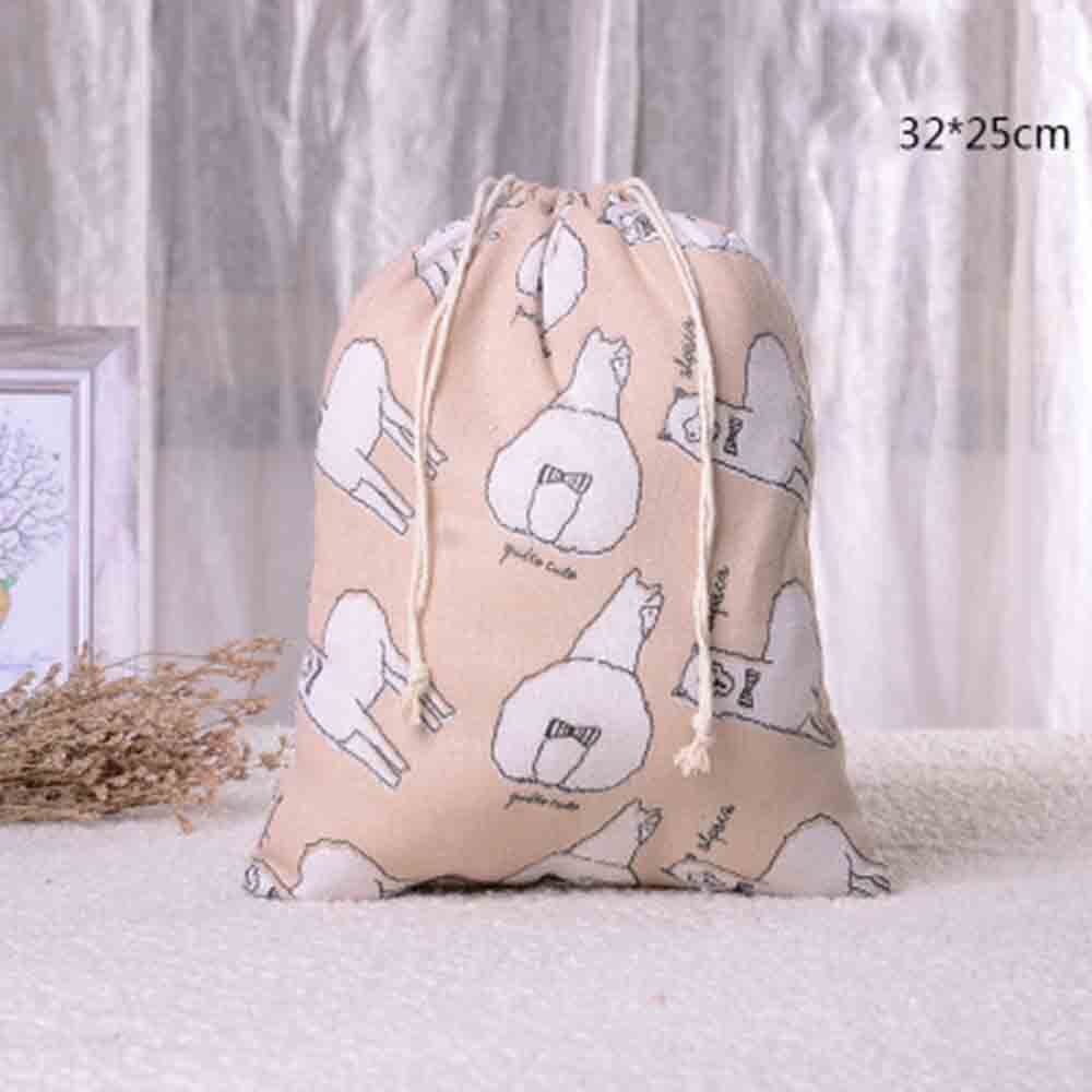 Handgemaakte Katoenen Linnen Opslag Pakket Tas Tasje Kleine Portemonnee Reizen Vrouwen Kleine Doek Bag Pouch: L1