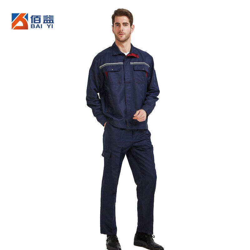 Work Overalls Working Uniforms Protective Coverall Repairman Anti-Static Reflective Strap Trousers Jacket Work Wear