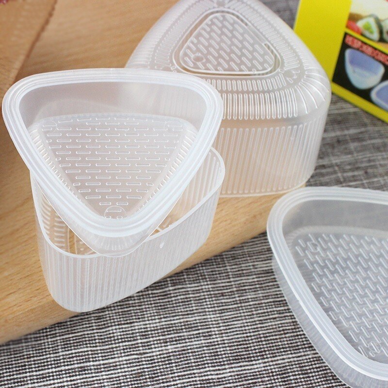 Moule pour Sushi, forme triangulaire, boule de riz, à pression, 1 ensemble, accessoires Bento de cuisine japonaise