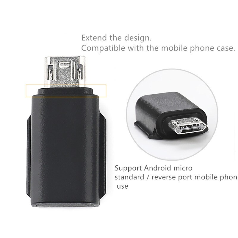 Android micro standard /reverse port universal adapter mobile phone USB connector for dji osmo pocket camera gimbal