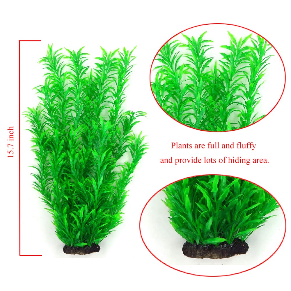 Akvarieplanter akvarieplanter kunstigt vand vandlevende høj plante rød grøn stor til fisk frø tank dekorationer