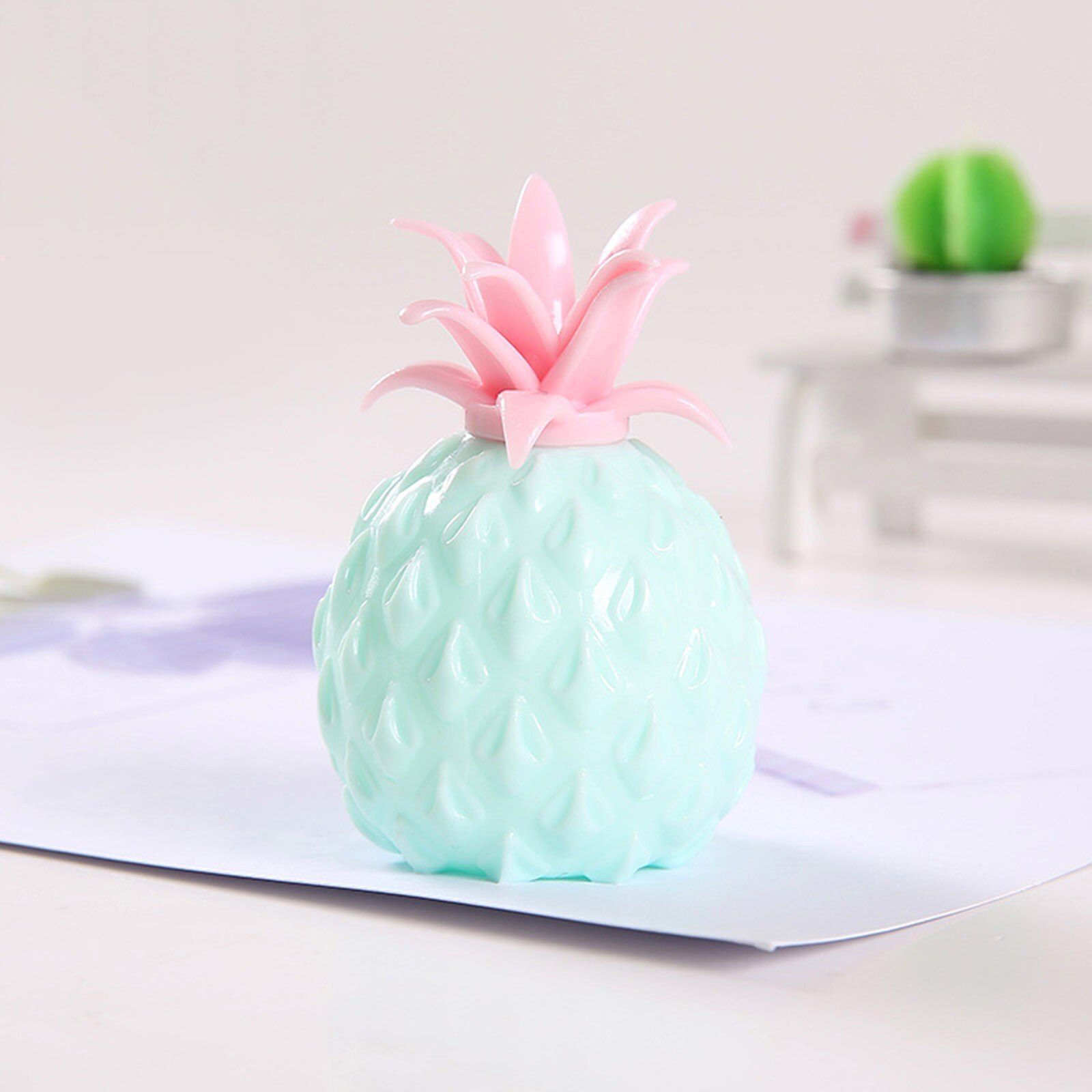 1Pcs Ananas Stress Druif Bal Grappige Gadget Decompressie Speelgoed Voor Kinderen Stress Autisme Hand Pols Squeeze Speelgoed: green