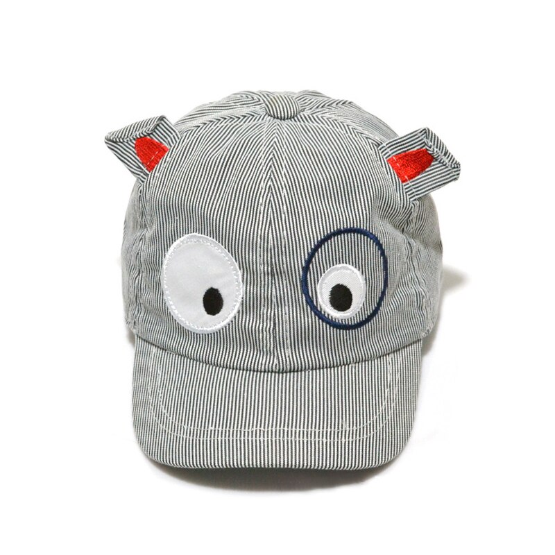 Tecknad baby baseball keps sommar nyfödd bebis hatt flicka pojke kepsar barn spädbarn bomull barn keps småbarn solhatt barn