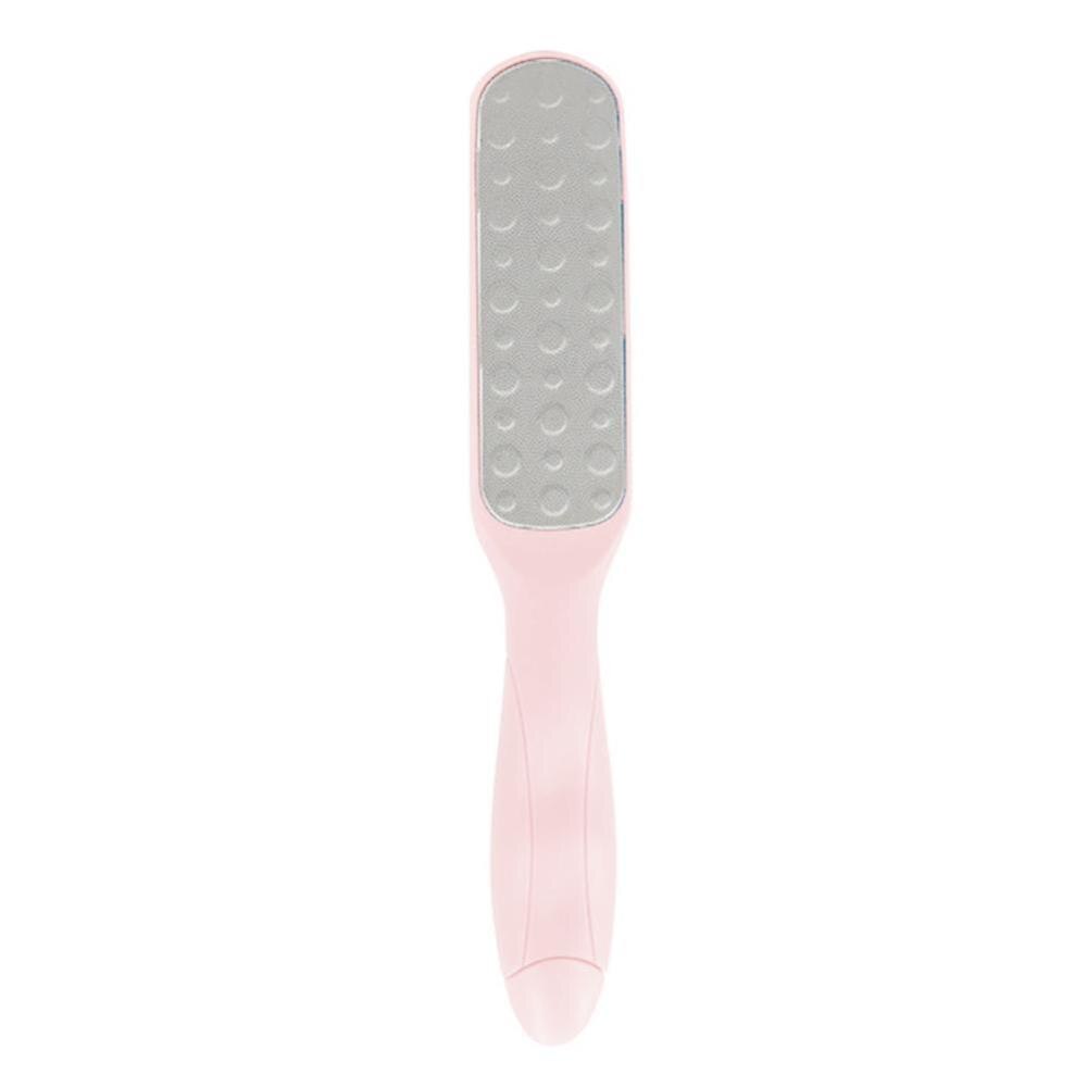 Stainless steel Double Side Foot File Hard Skin Rasp Grater File Pedicure Foot Remover Grater Dead Callus Heel Q6Z7: pink