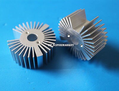 2Pcs 53*22Mm Ronde Oxidatie Zonnebloem Aluminium Heatsink Voor 1W/3W/5W led Lamp