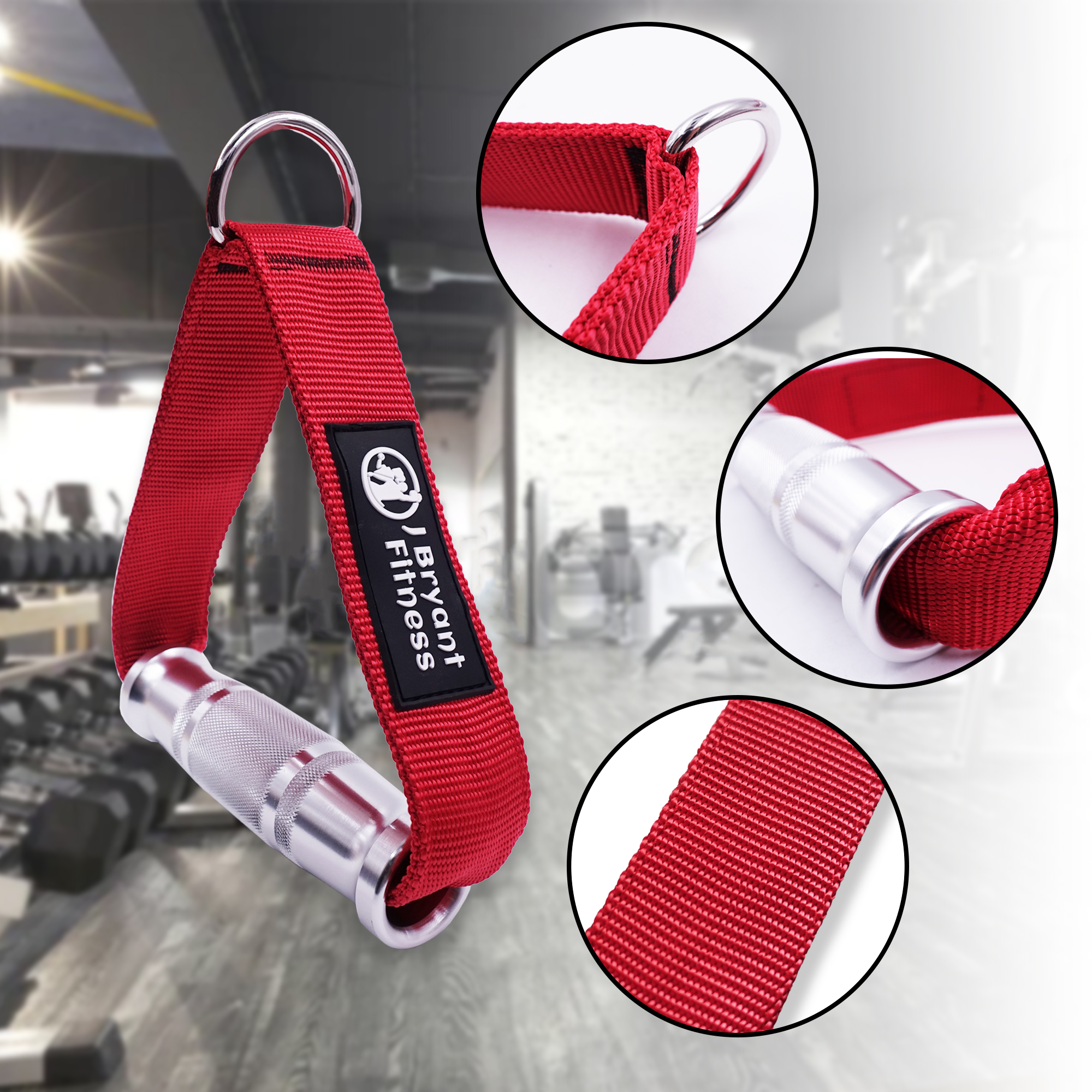 Robuster D-Griff aus Metall für Kabelmaschine, Riemenscheibe, LAT-Abziehsystem, Griffe aus Aluminiumlegierung, Heim-Fitnessstudio, trainieren, Fitnessgeräte