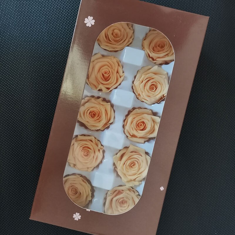 10 st/kartong 4cm konserverade blommor ros blomma odödlig ros alla hjärtans dag evigt liv blomma nivå b: 13