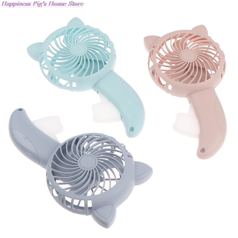 Handheld Fan Huishouden Geen Batterij Mini Ventilator Elektrische Ventilator Usb Pocket Fans Gekleurde Fans Cooling Willekeurige Kleur