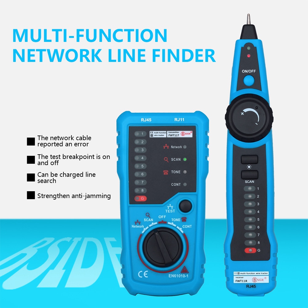 LAN Tester LAN Network Cable RJ11 RJ45 Detector Telephone Wire Tracer Cable Tracker Toner tester Ethernet Line Finder