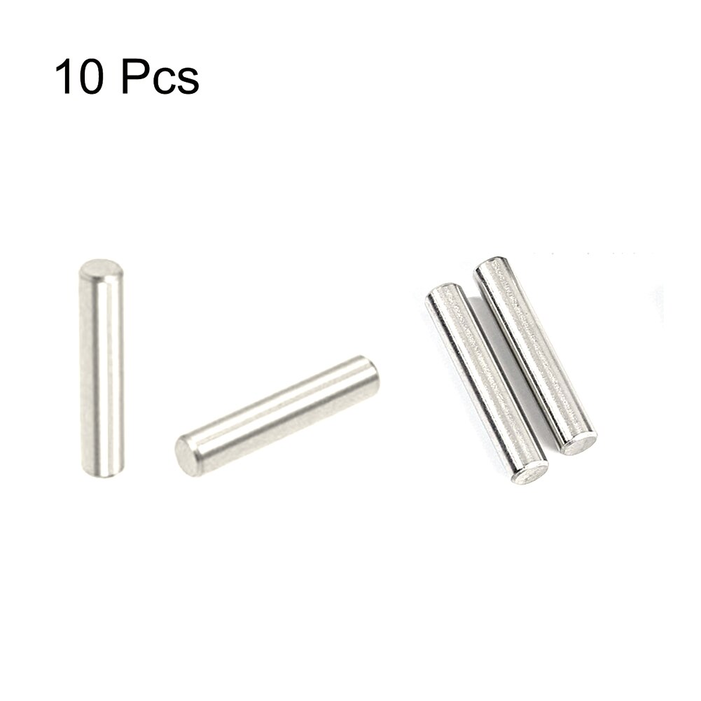 JINTEXIN Pasador Elástico De Acero Inoxidable 304, Cilíndrico, M6 * 10 Mm, 50 Piezas, Plateado