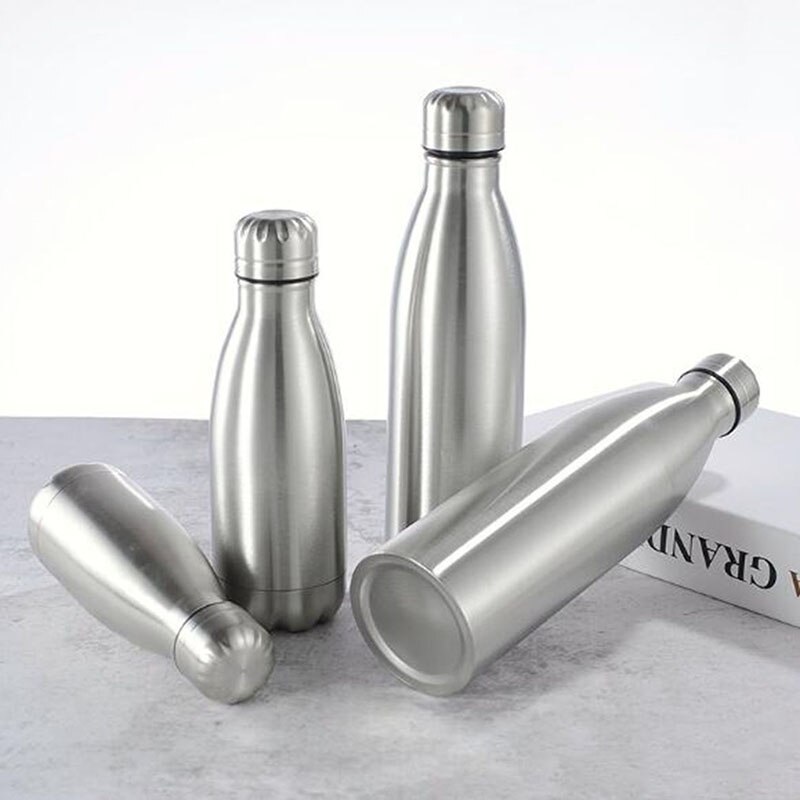 350/500 /750ml rustfrit stål vandflaske bærbar gratis drikker gym sport cykling drinkware børn skole vand cup