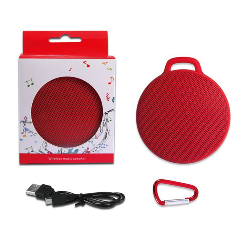 Draagbare Waterdichte Bluetooth 5.0 Speaker Stoffen Karabijnhaak Draadloze Subwoofer Met Karabijnhaak