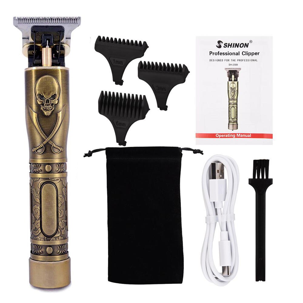 Elektrische Tondeuse Oplaadbare Scheerapparaat Baard Trimmer Professionele Mannen Haar Snijmachine Baard Kapper Tondeuse: NO Box5