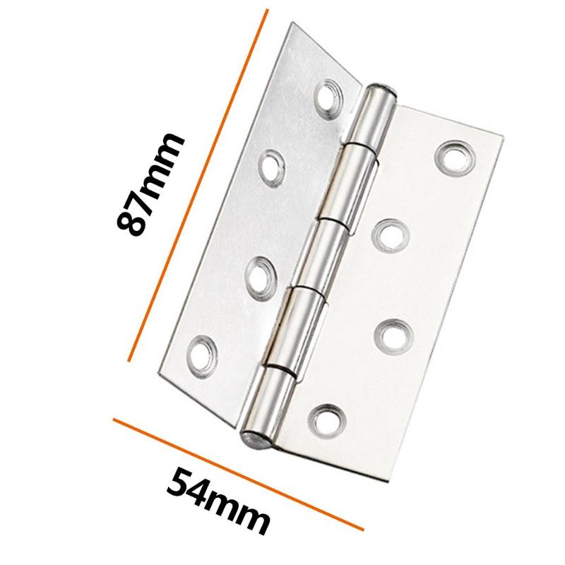 10pcs High Strength Hinge Connectors Stainless Steel Cabinet Cupboard Interior Door Hinges Furniture Fittings Furniture Hardware