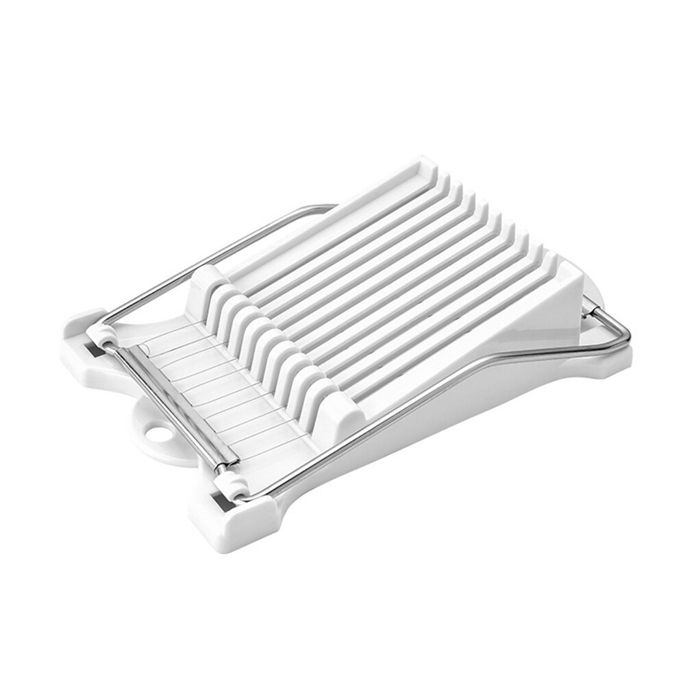 Luncheon Meat Slicer 304 Reinforced Stainless Steel Boiled Egg Fruit Soft Cheese Slicer Spam Cutter: white