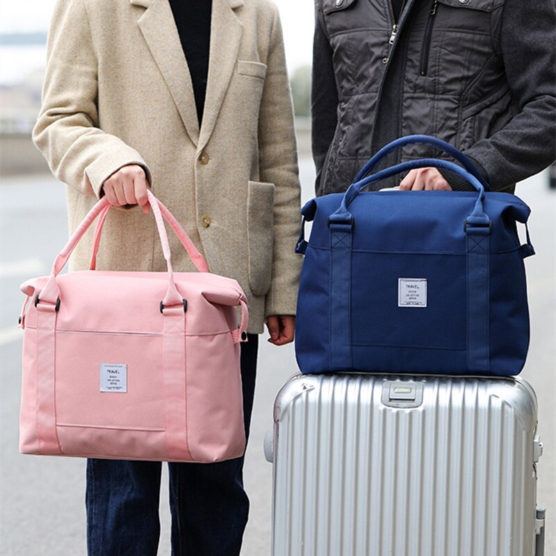 Travel Duffel Bag - Large Capacity Shoulder Bag - Foldable Shopping Organizer - 36x33x11cm - Nylon Oxford Cloth