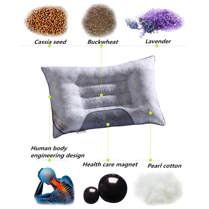 Komfort Magnetische Gesundheit Kissen Lavendel Buchweizen Cassia Samen Nacken Therapie Kissen NEUE Nacken kissen