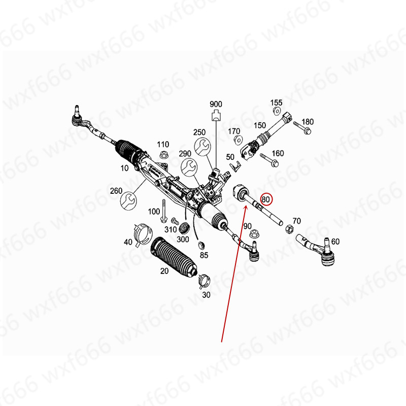 Biellette De Direction Servo 1/6 Pour Modélisme RC Axial - Pièce Neuve En Métal